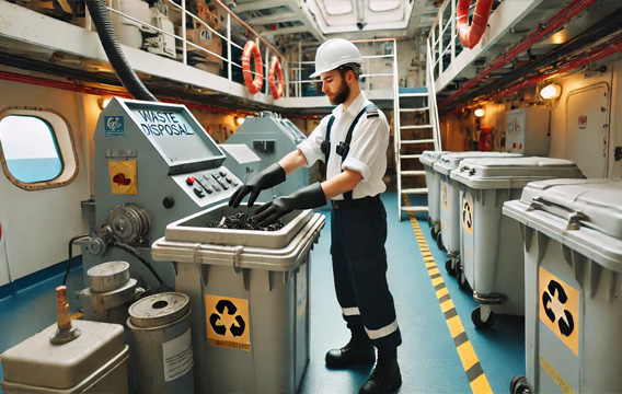 Garbage Disposal and wastes collecting services by white pigeon marine services